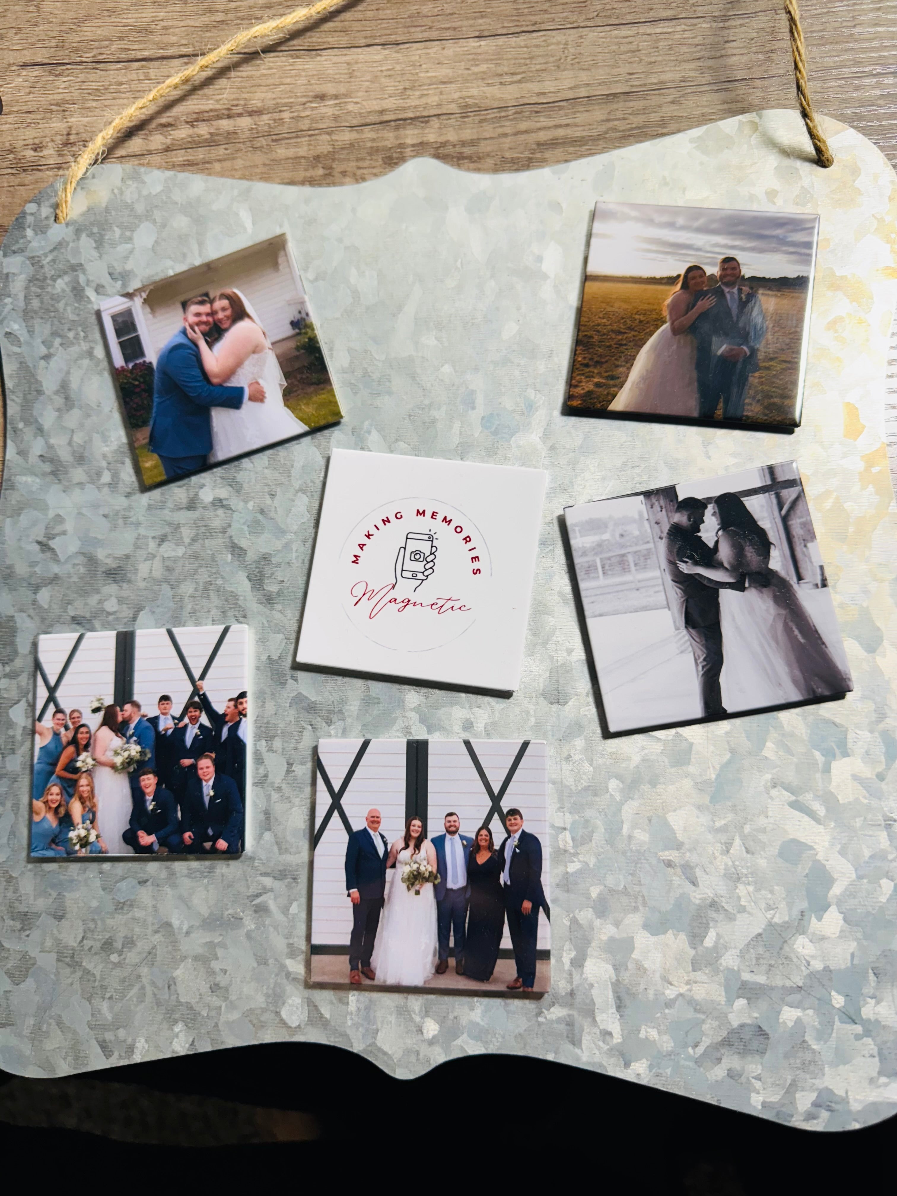 6 Pack - 2.5"x2.5" Picture Magnetics